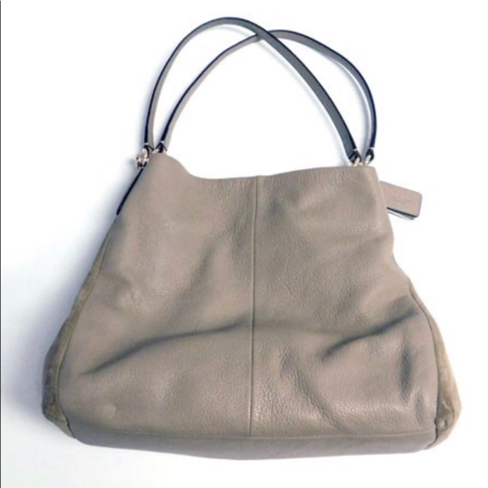 EUC Leather and suede Coach Phoebe bag